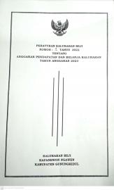 PERKAL No 9 Tahun 2022 Tentang APBKal 2023